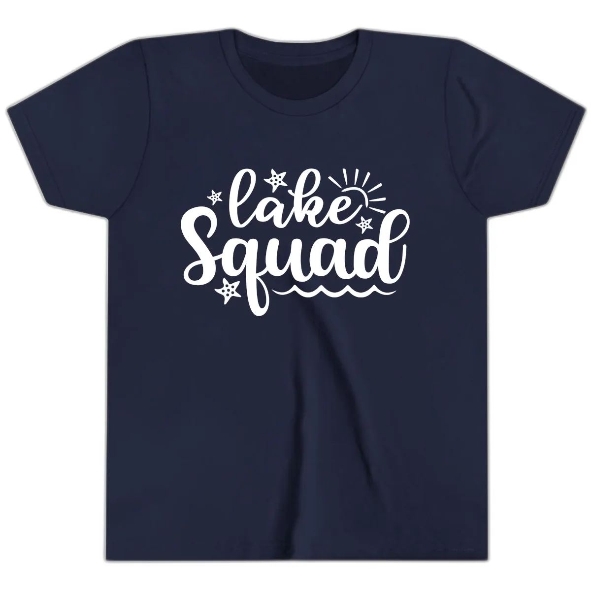 Lake Squad Summer Vibes Apparel Youth T-Shirt in Navy