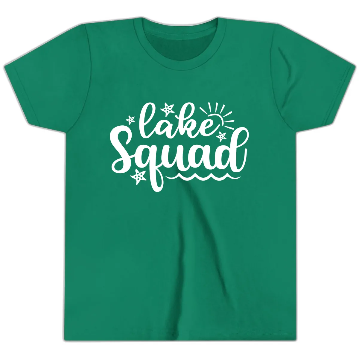 Lake Squad Summer Vibes Apparel Youth T-Shirt in Kelly