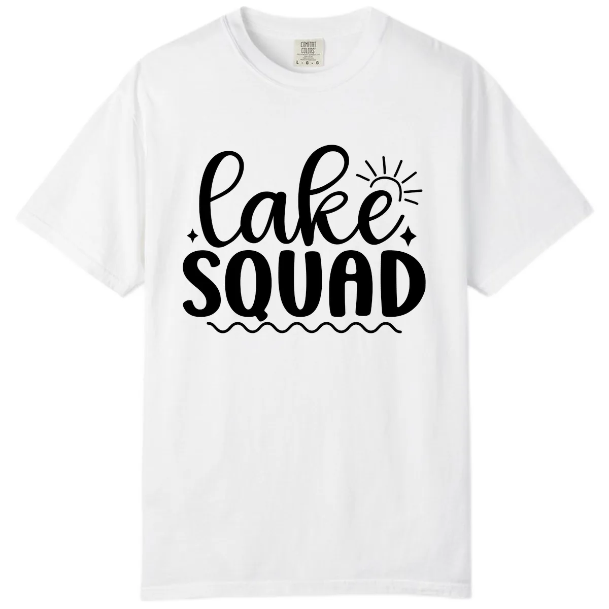 Lake Squad Summer Vibes Apparel Comfort Color in White