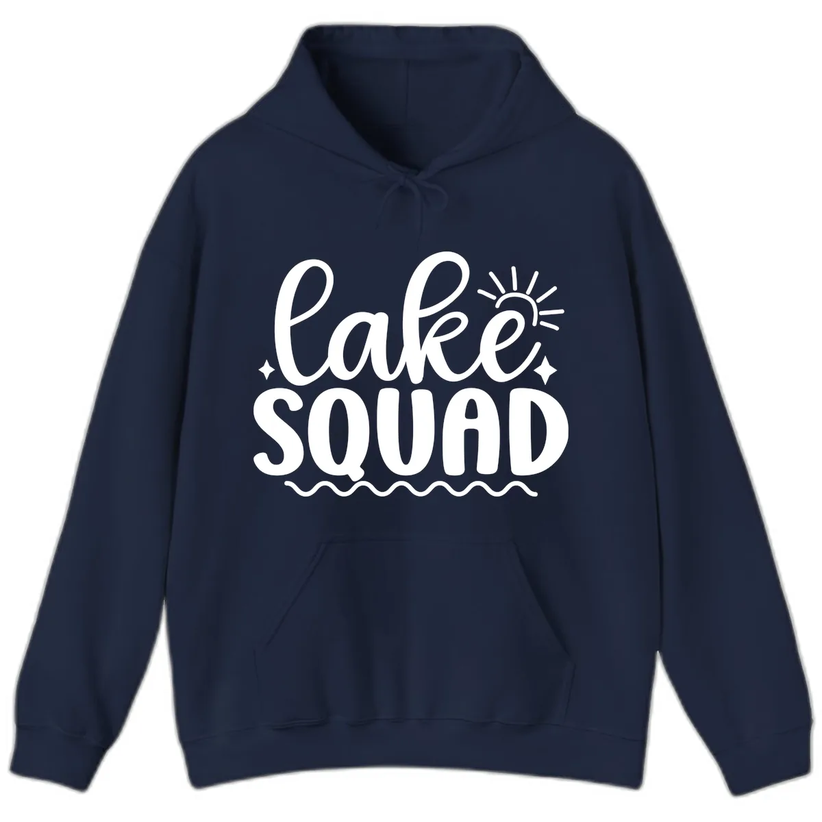 Lake Squad Summer Vibes Apparel Hoodie in Navy