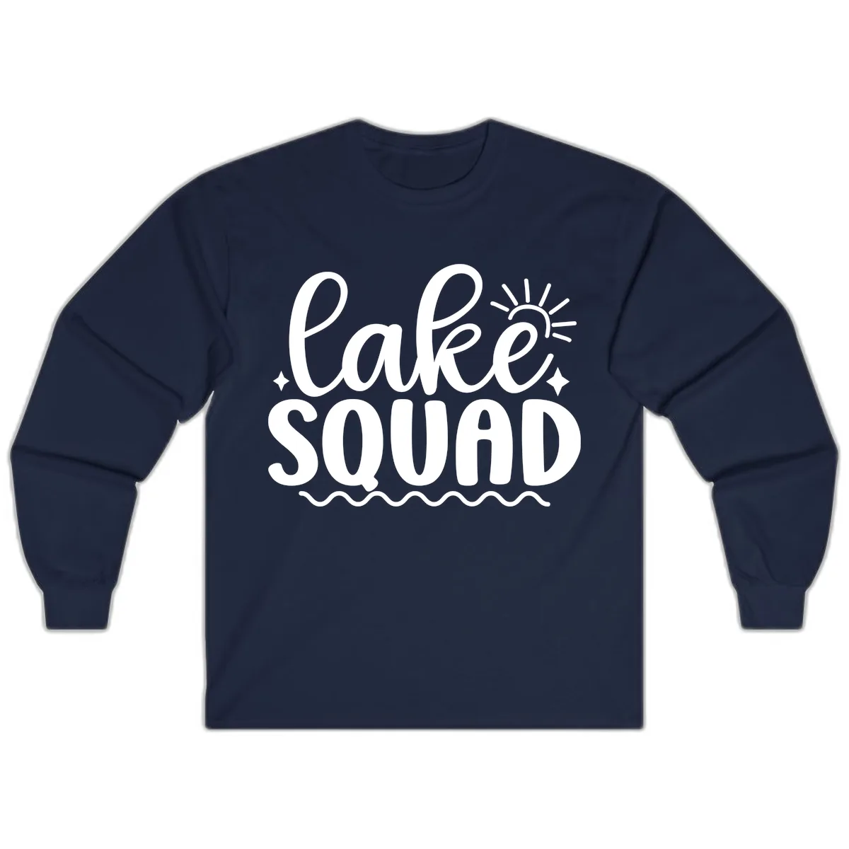 Lake Squad Summer Vibes Apparel Long Sleeve in Navy