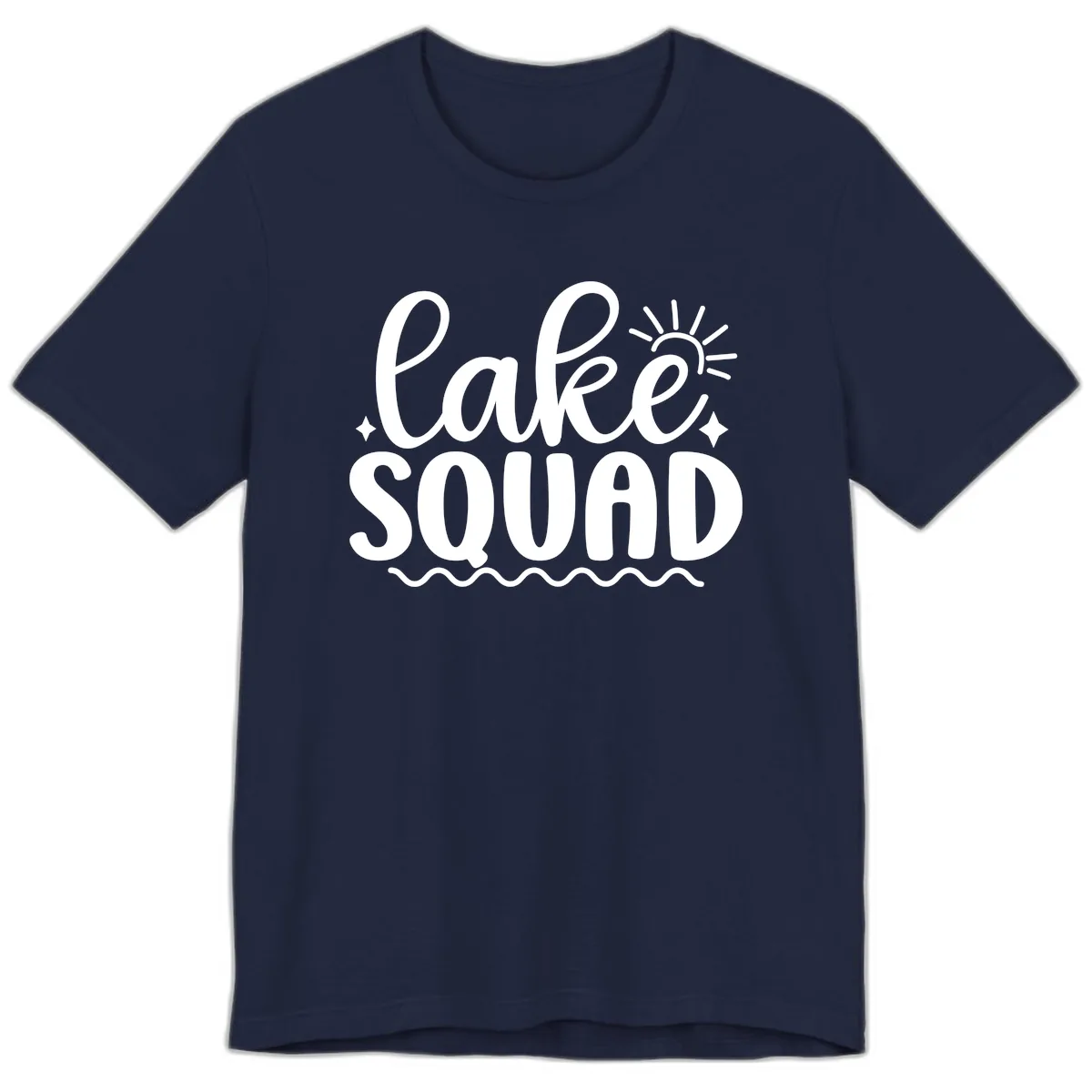 Lake Squad Summer Vibes Apparel Premium T-Shirt in Navy