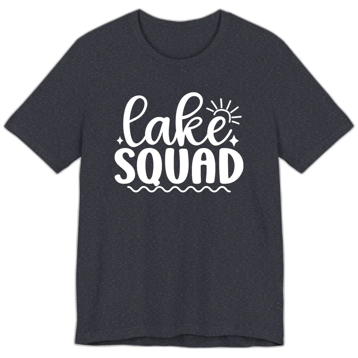 Lake Squad Summer Vibes Apparel Premium T-Shirt in Heather Navy