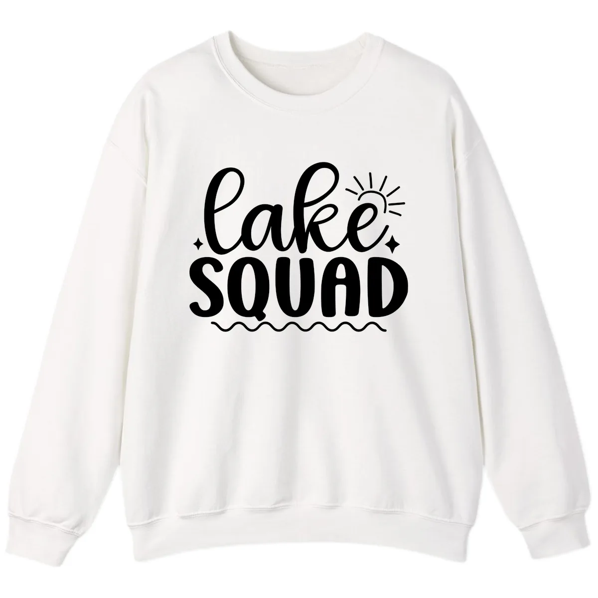 Lake Squad Summer Vibes Apparel Sweatshirt in White