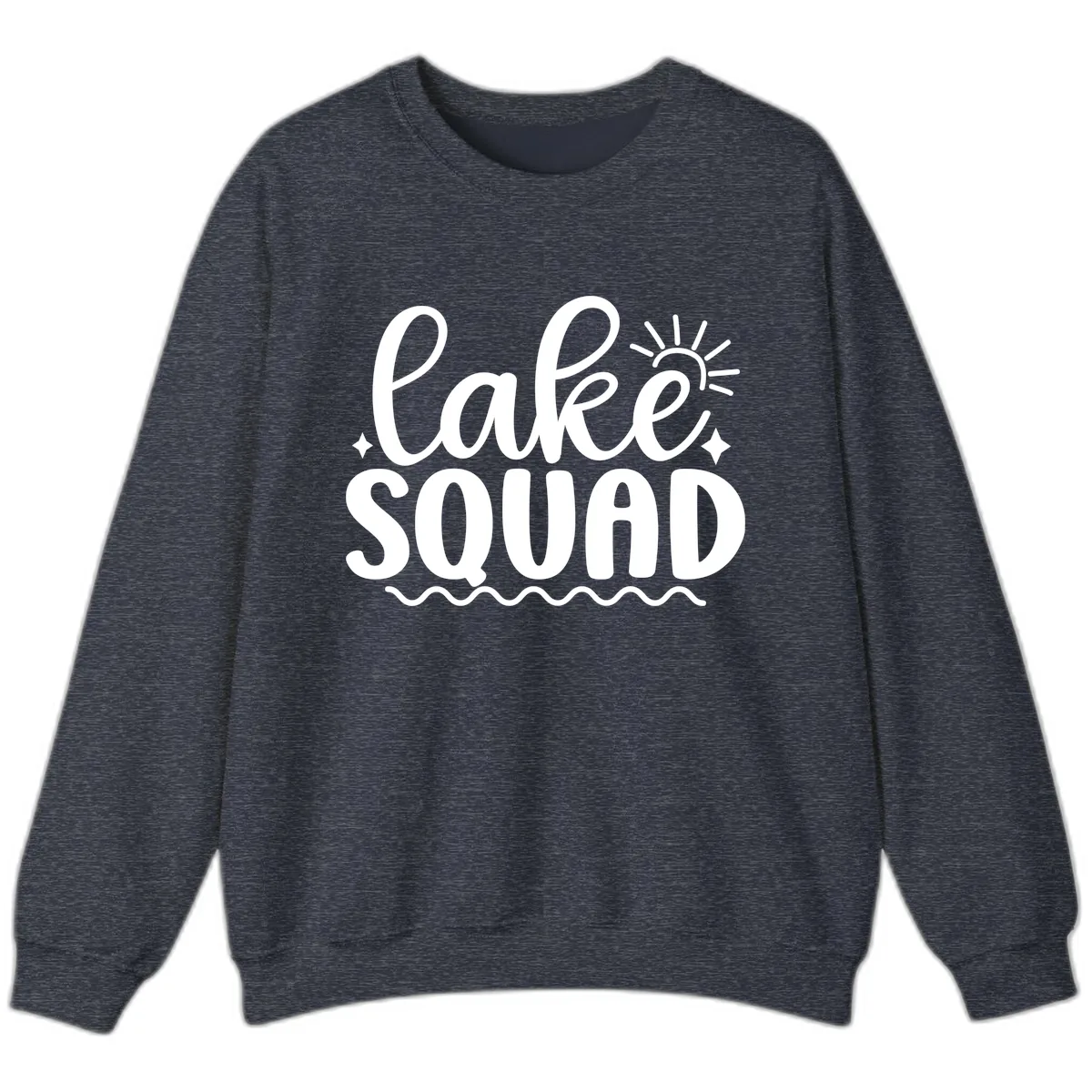 Lake Squad Summer Vibes Apparel Sweatshirt in Heather Sport Dark Navy