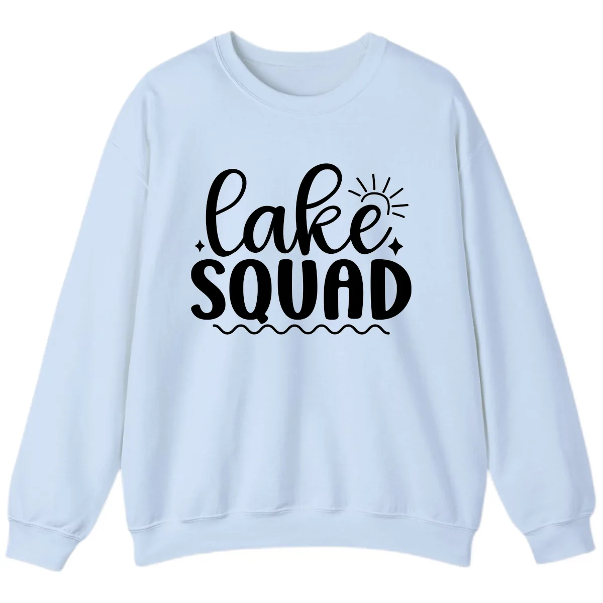 Lake Squad Summer Vibes Apparel Sweatshirt in Light Blue