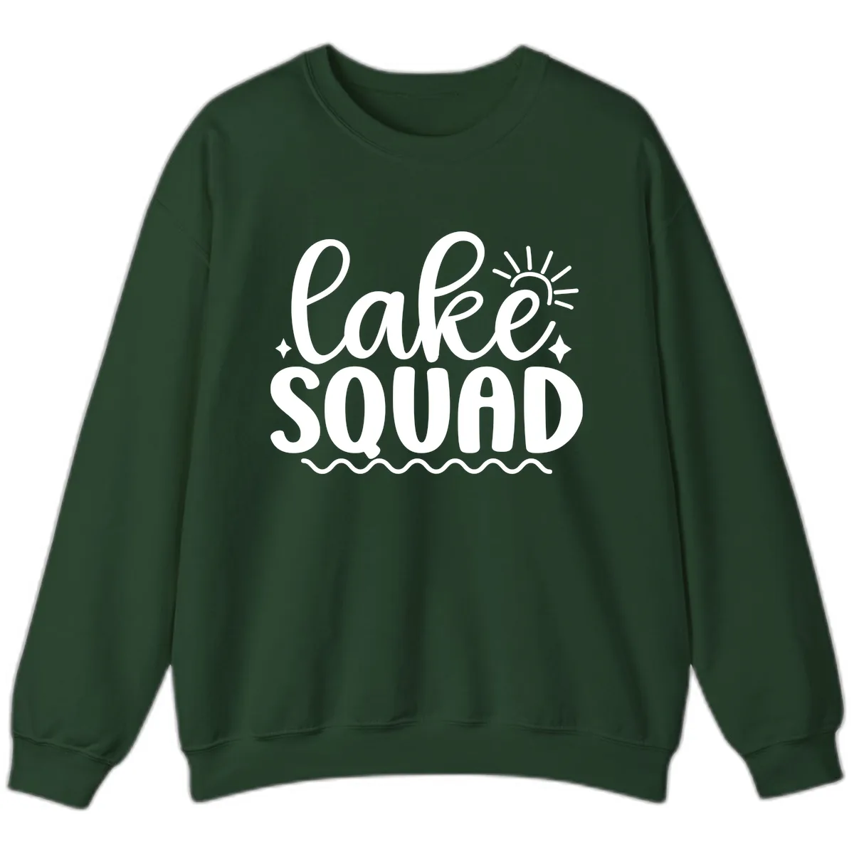 Lake Squad Summer Vibes Apparel Sweatshirt in Forest Green