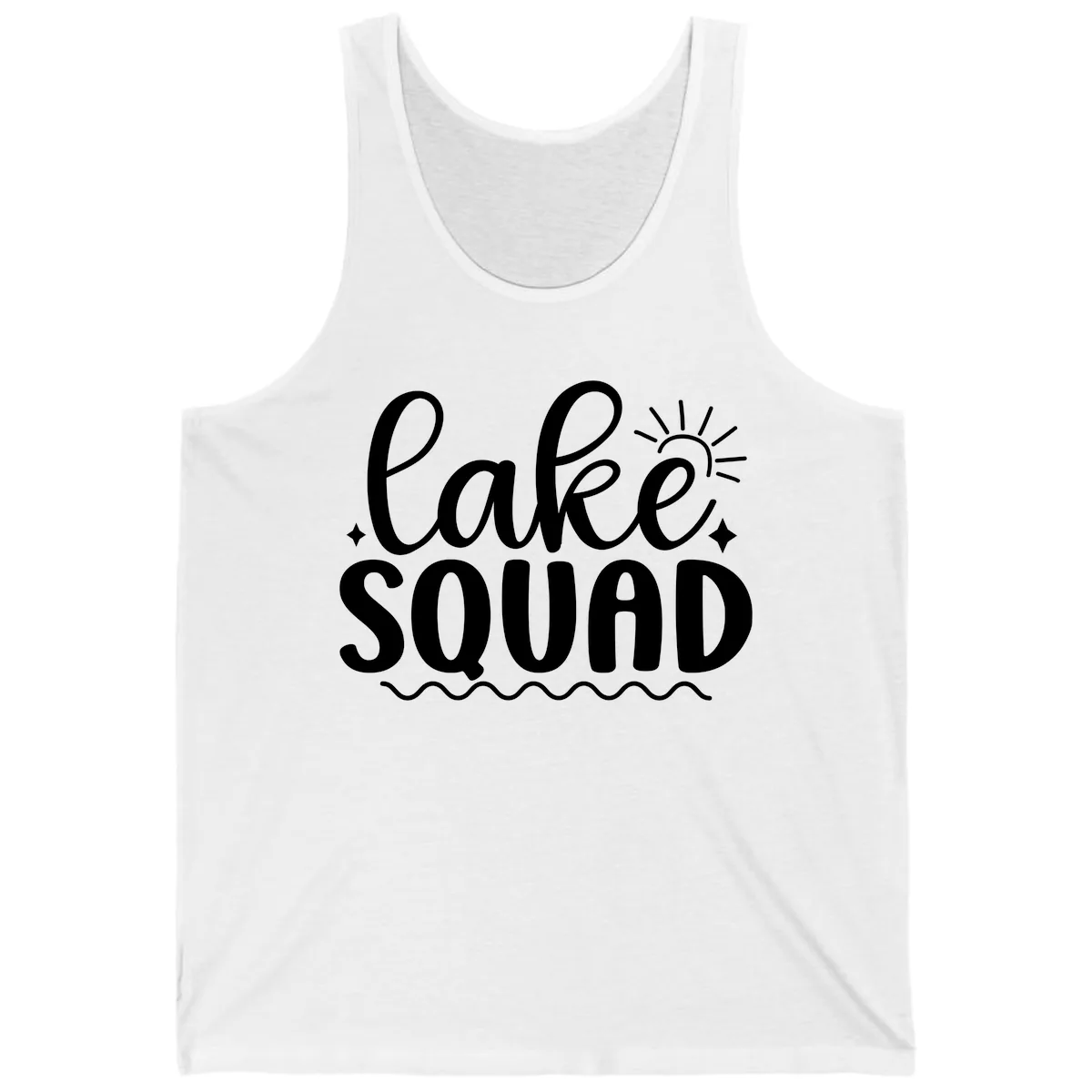 Lake Squad Summer Vibes Apparel Tank in White