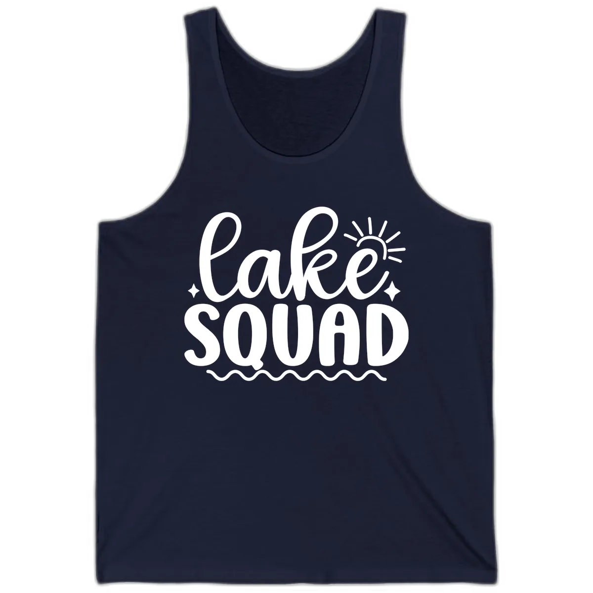 Lake Squad Summer Vibes Apparel Tank in Navy