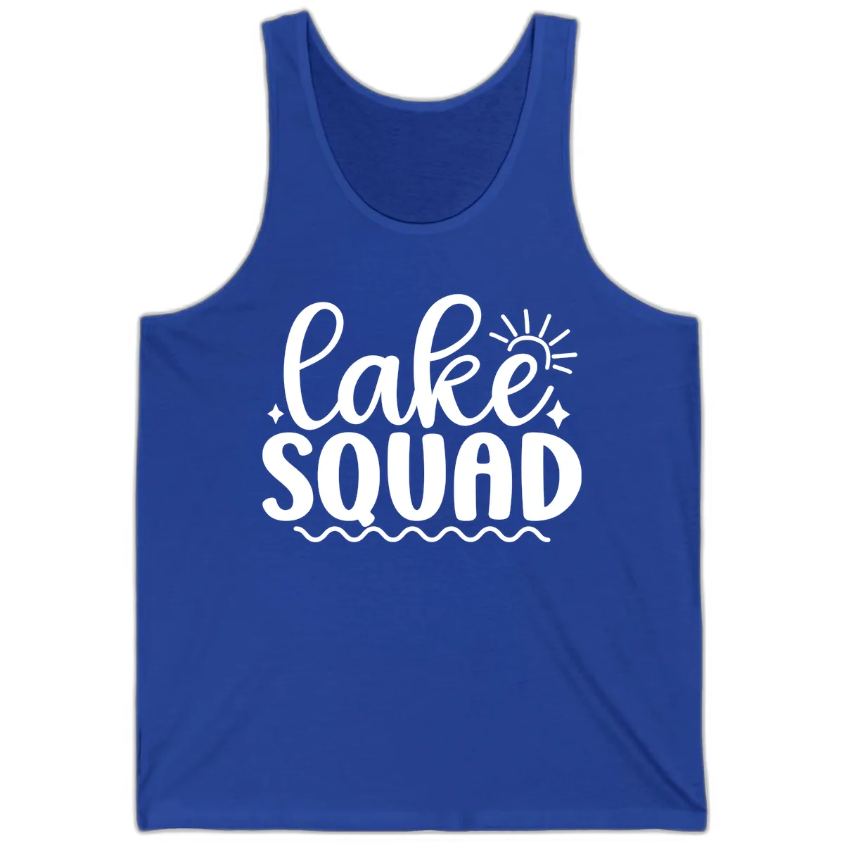Lake Squad Summer Vibes Apparel Tank in True Royal