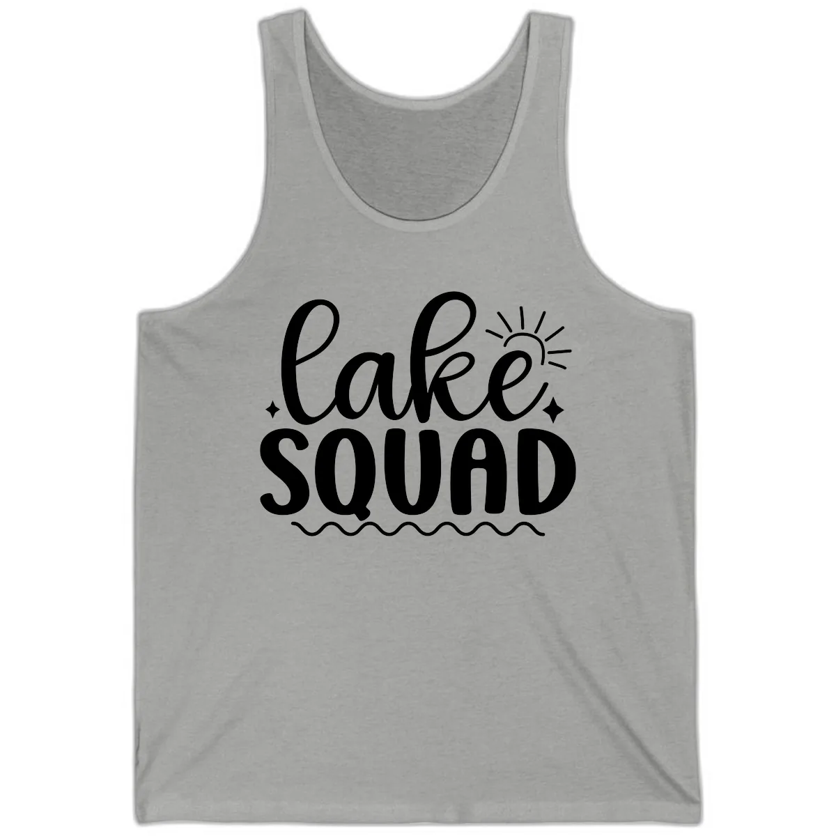 Lake Squad Summer Vibes Apparel Tank in Athletic Heather