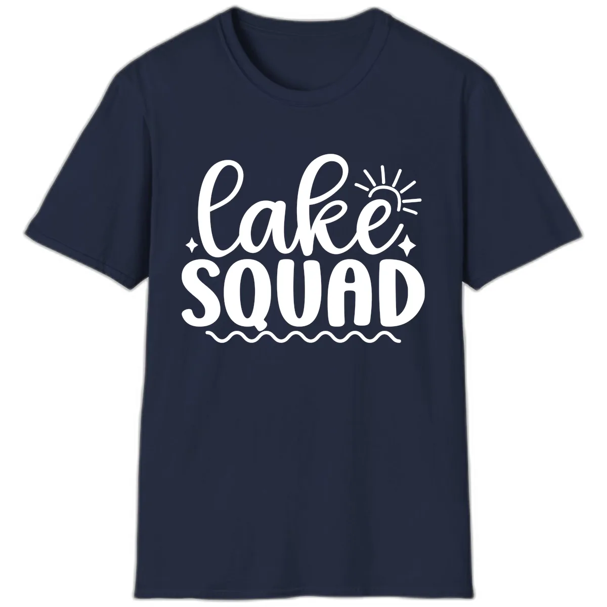 Lake Squad Summer Vibes Apparel T-Shirt in Navy