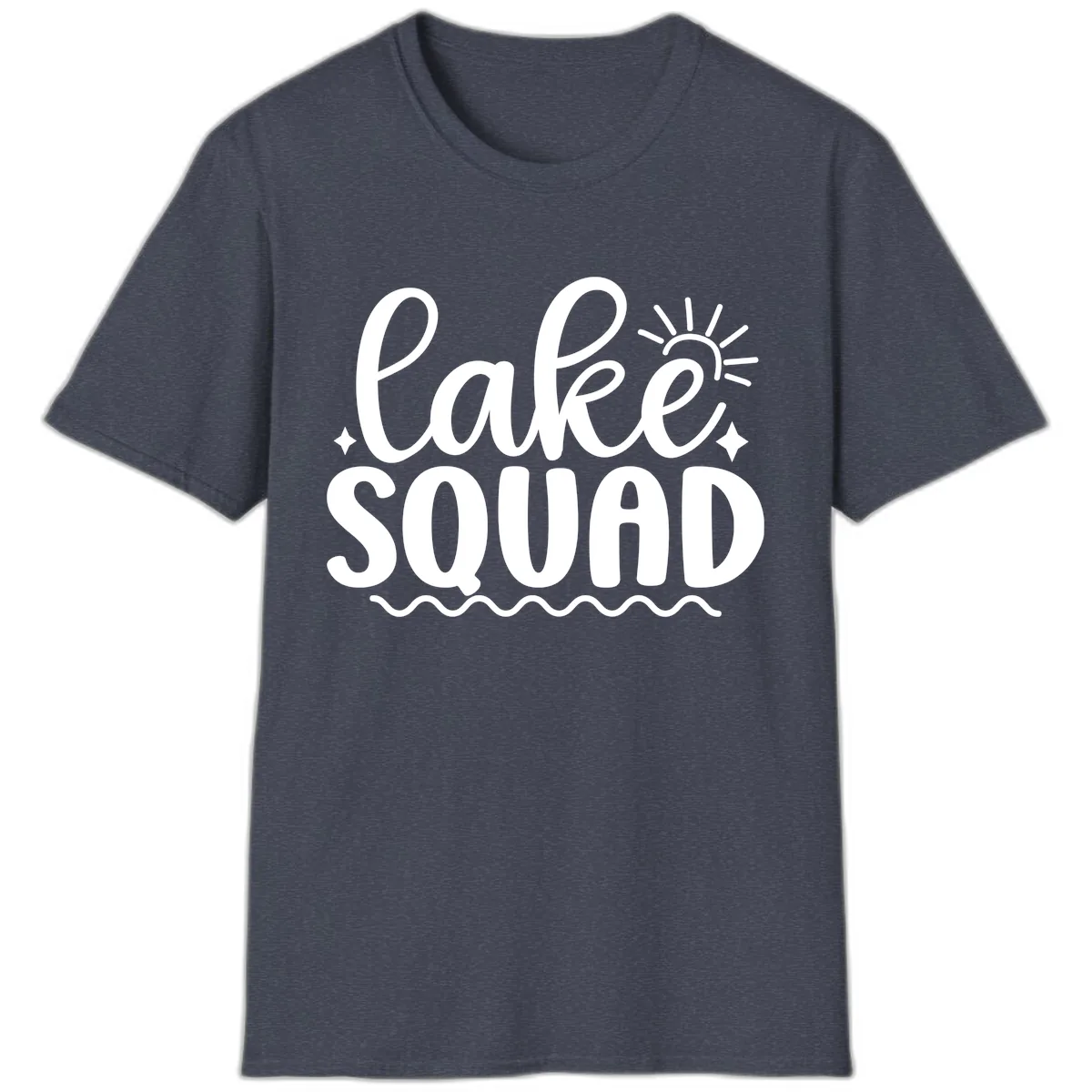 Lake Squad Summer Vibes Apparel T-Shirt in Heather Navy