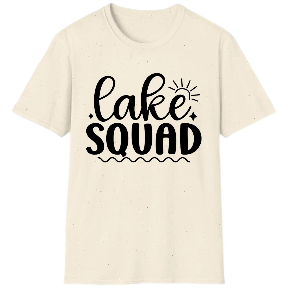 Lake Squad Summer Vibes Apparel T-Shirt in Natural