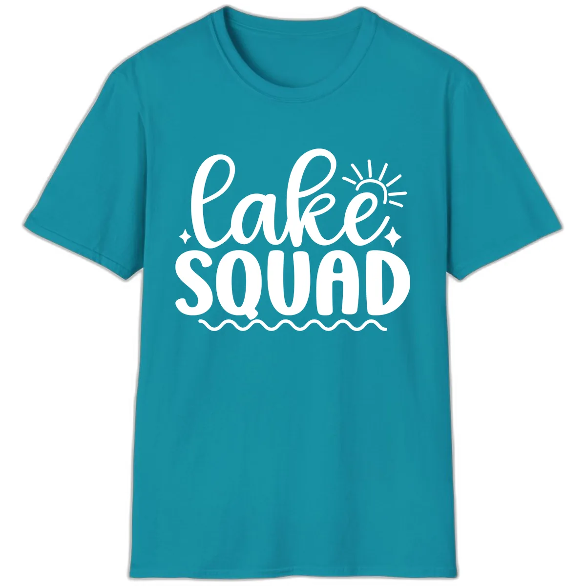 Lake Squad Summer Vibes Apparel T-Shirt in Tropical Blue