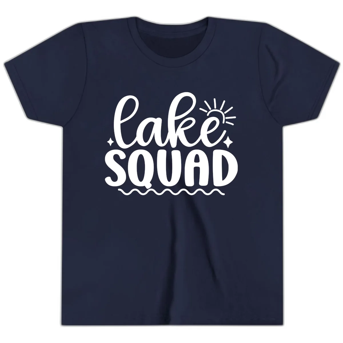 Lake Squad Summer Vibes Apparel Youth T-Shirt in Navy