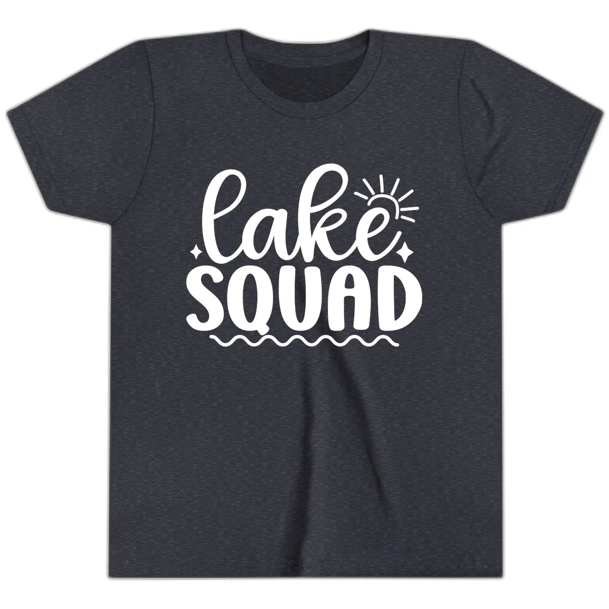 Lake Squad Summer Vibes Apparel Youth T-Shirt in Heather Navy