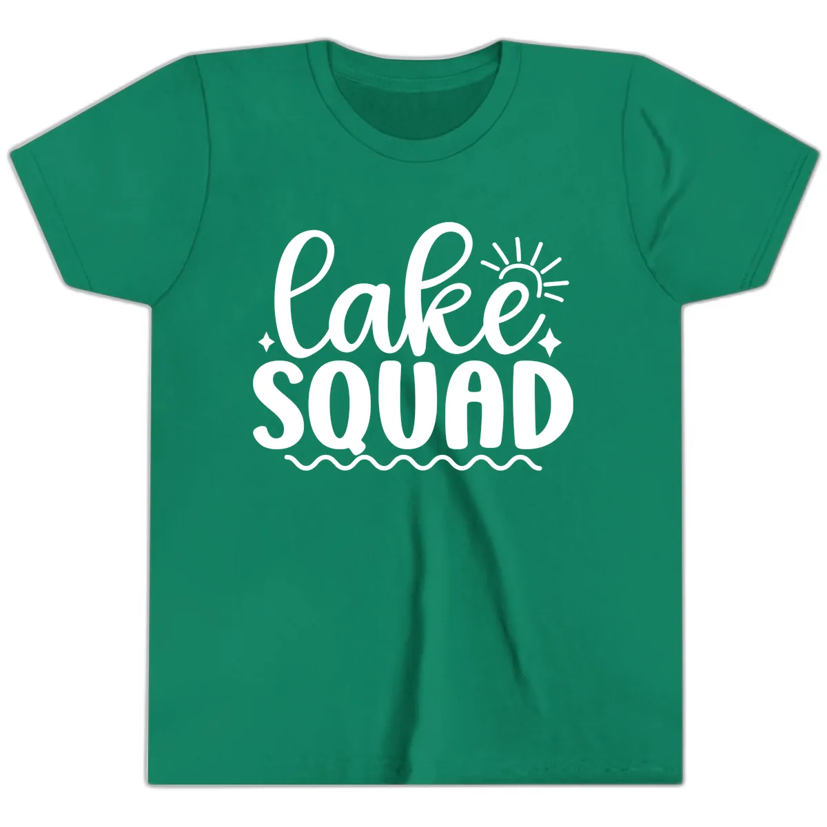 Lake Squad Summer Vibes Apparel Youth T-Shirt in Kelly