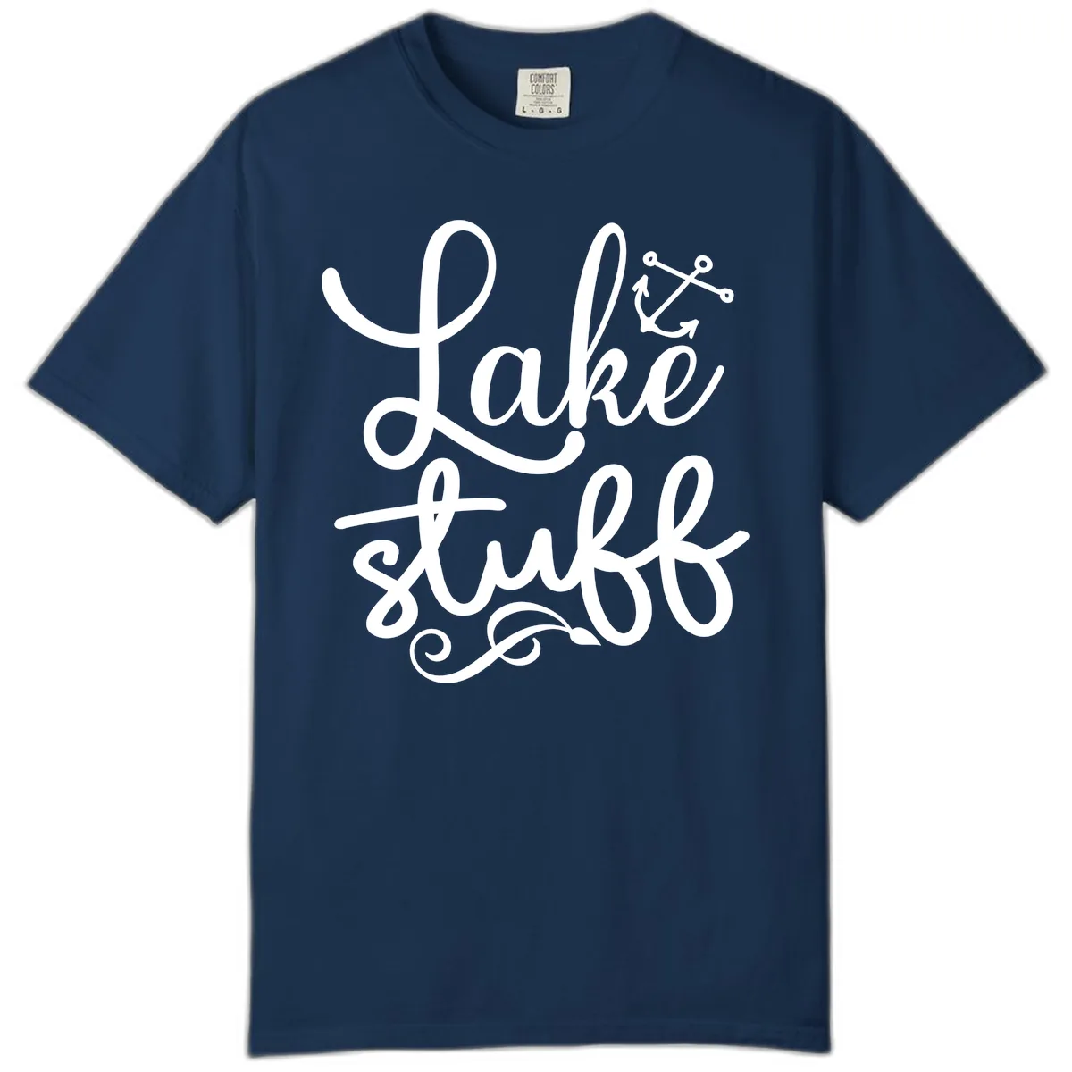 Lake Stuff Anchor Design Comfort Color in Navy