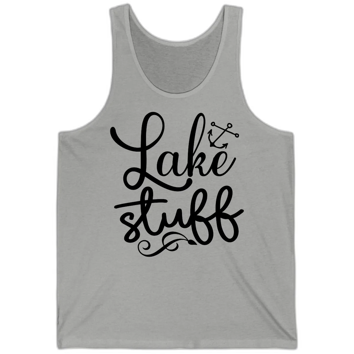 Lake Stuff Anchor Design Tank in Athletic Heather