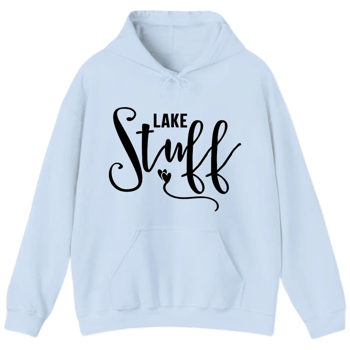 Lake Stuff Hoodie in Light Blue