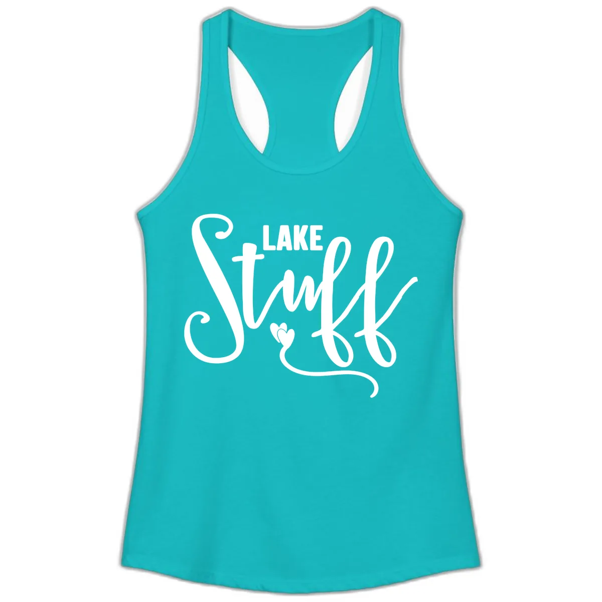 Lake Stuff Ladies Tank in Tahiti Blue