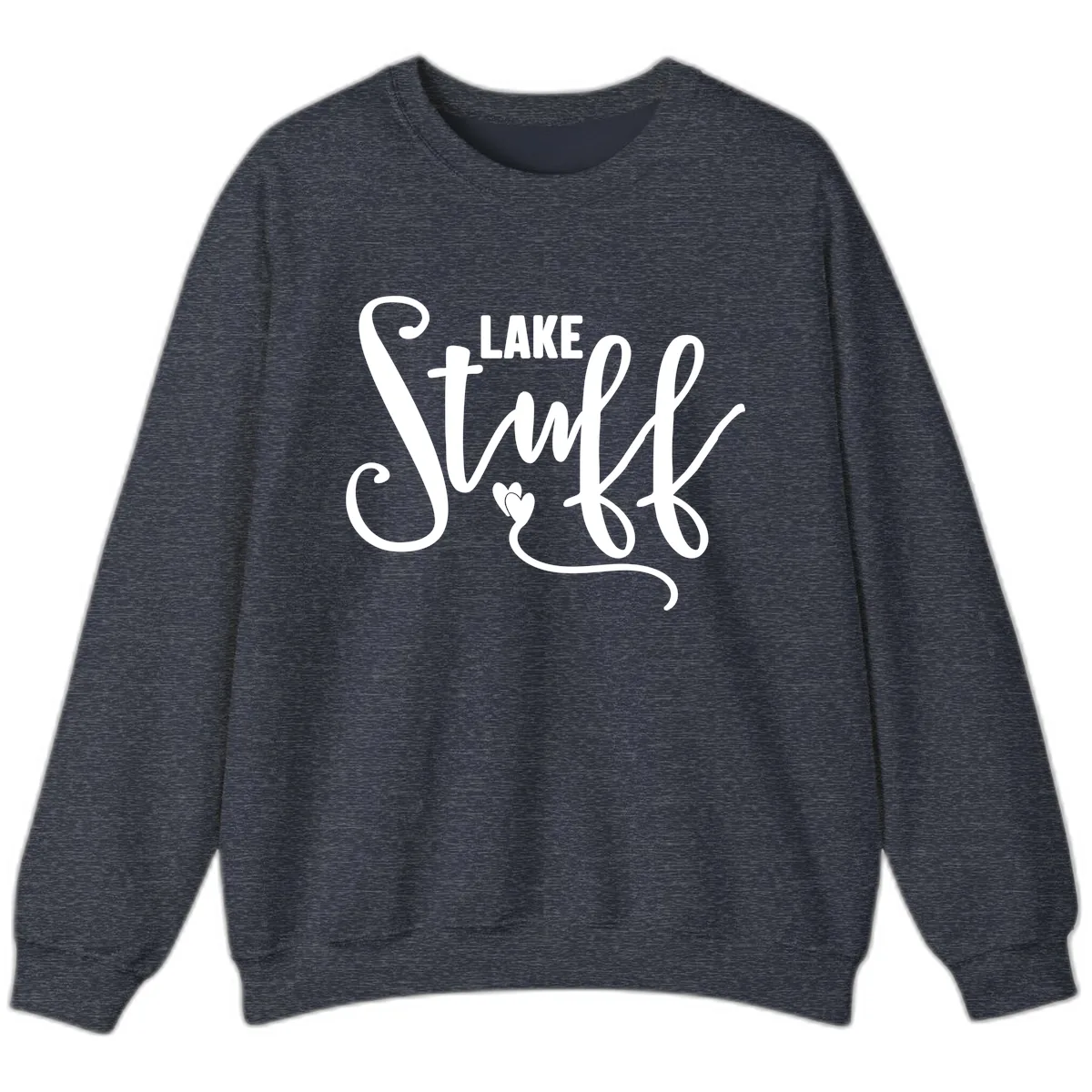 Lake Stuff Sweatshirt in Heather Sport Dark Navy