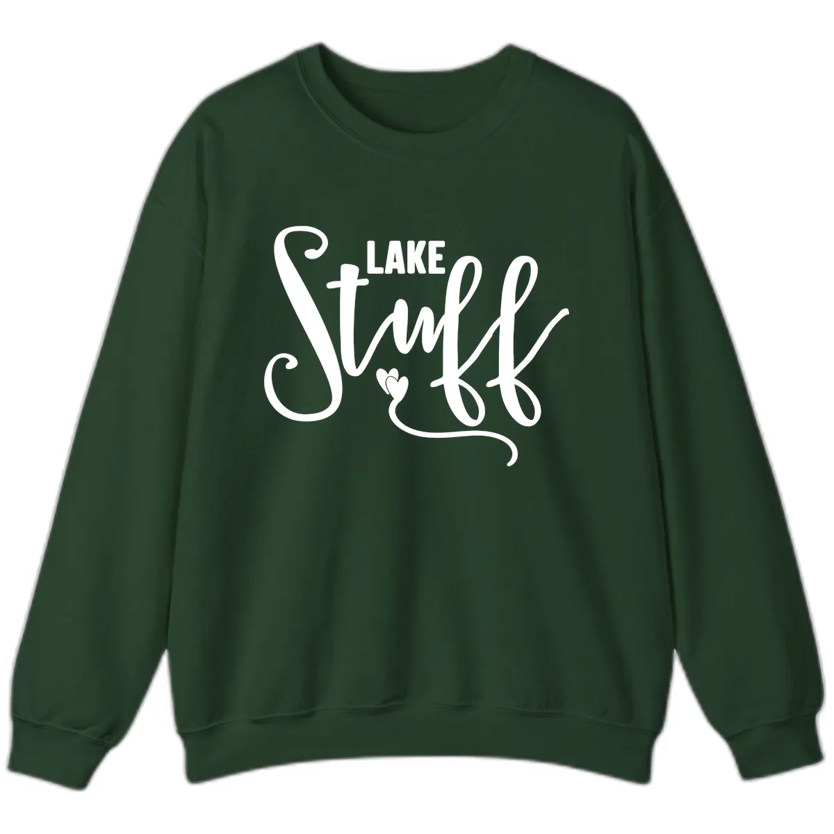 Lake Stuff Sweatshirt in Forest Green