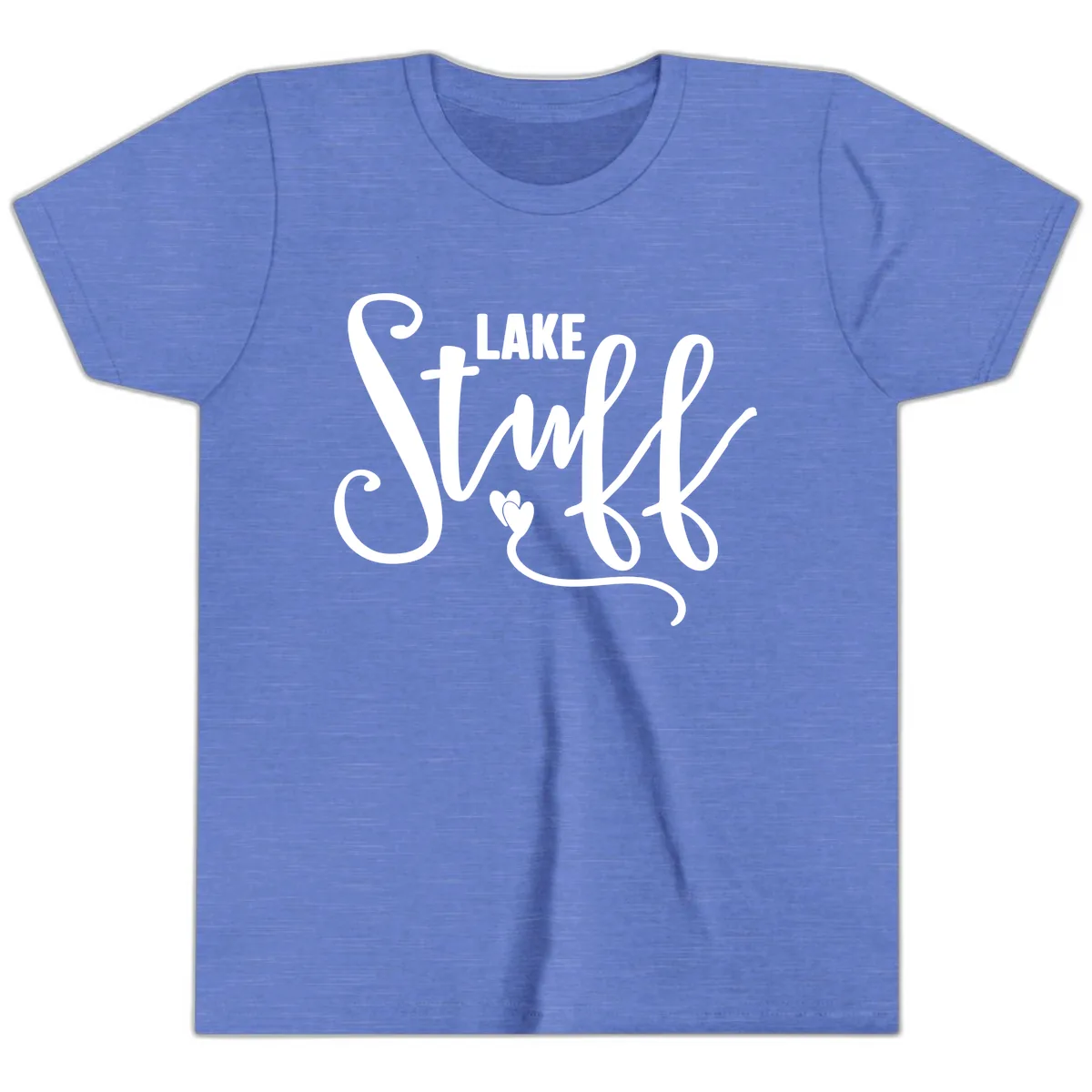 Lake Stuff Youth T-Shirt in Heather Columbia Blue