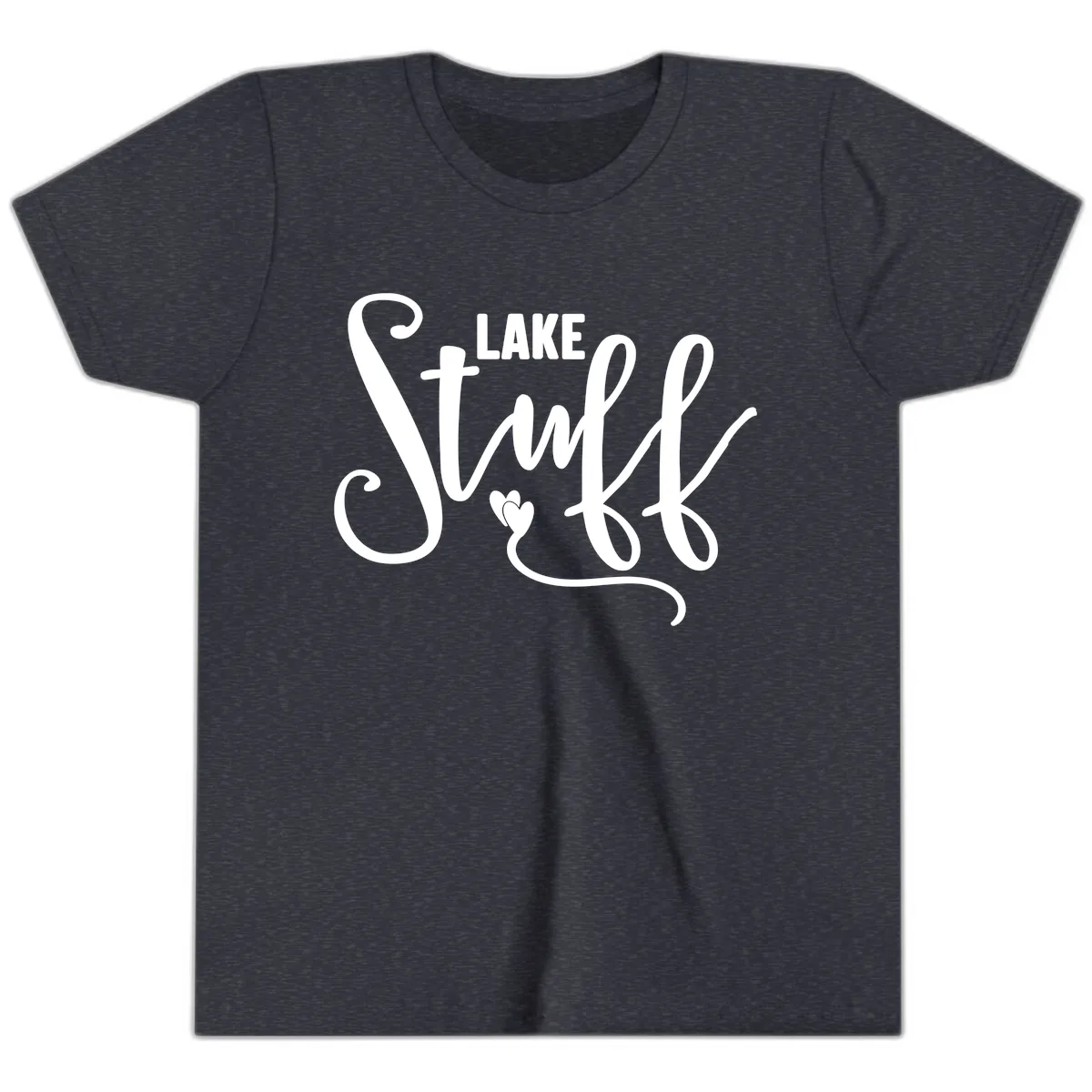 Lake Stuff Youth T-Shirt in Heather Navy