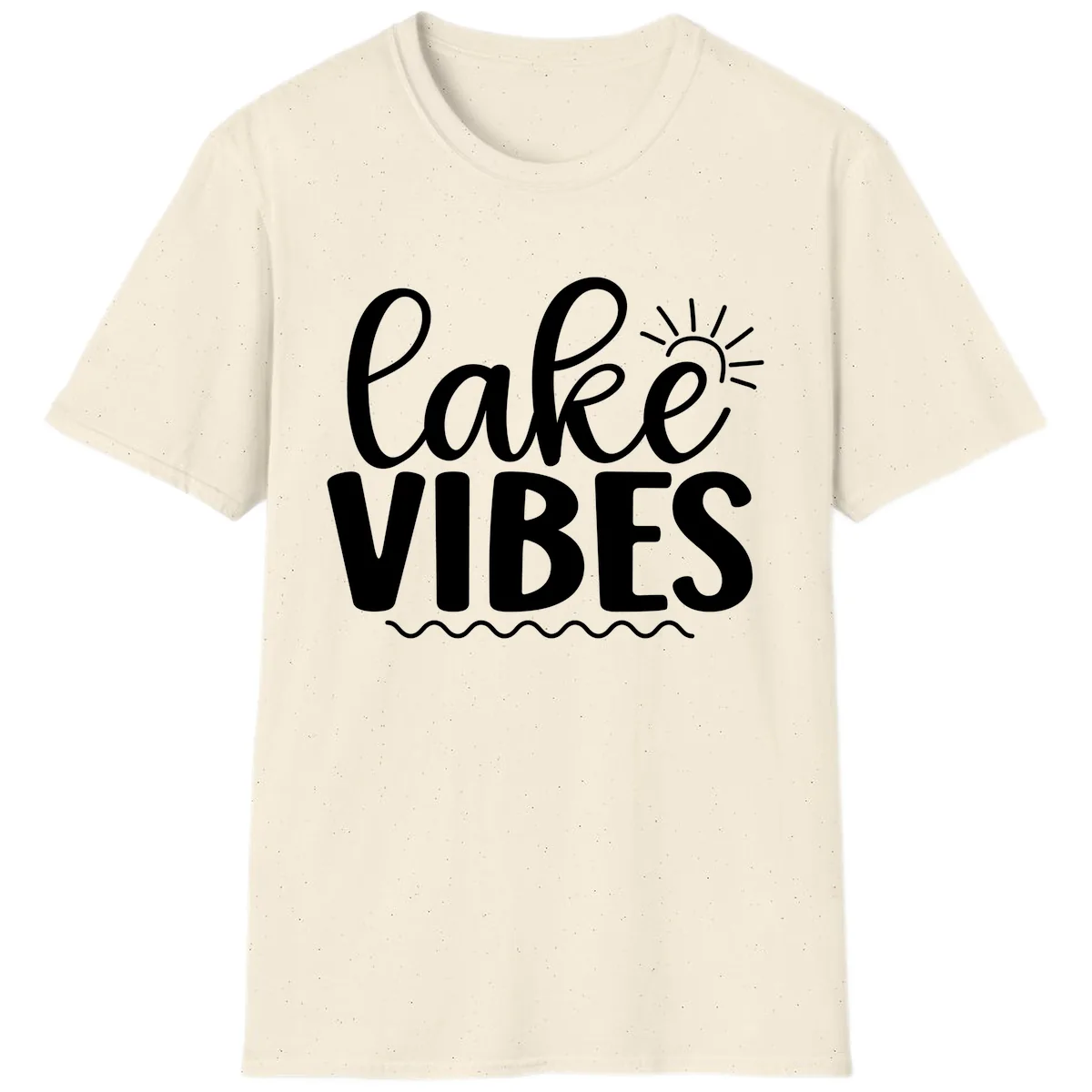 Lake Vibes Lake Day Apparel T-Shirt in Natural