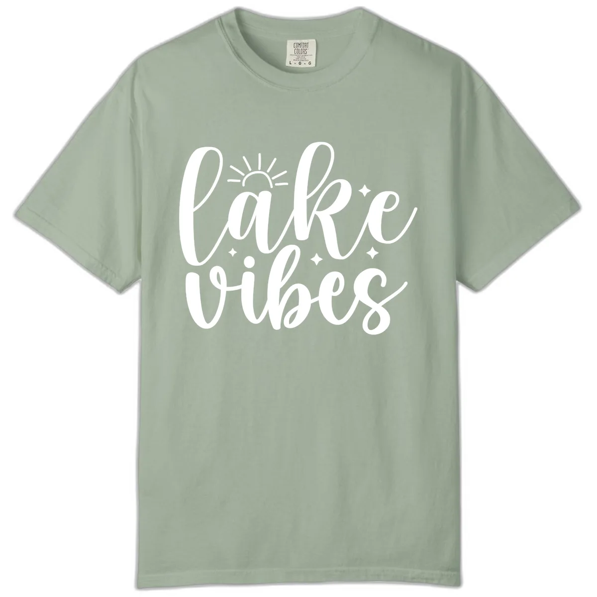 Lake Vibes Script Design Comfort Color in Bay