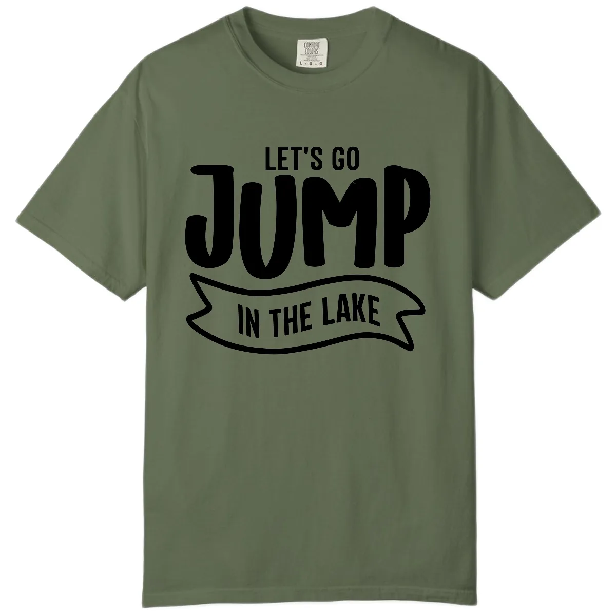 Let's Go Jump In The Lake Design Comfort Color in Sage