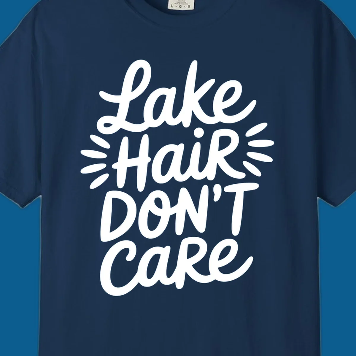 Lake Hair Don't Care typography design