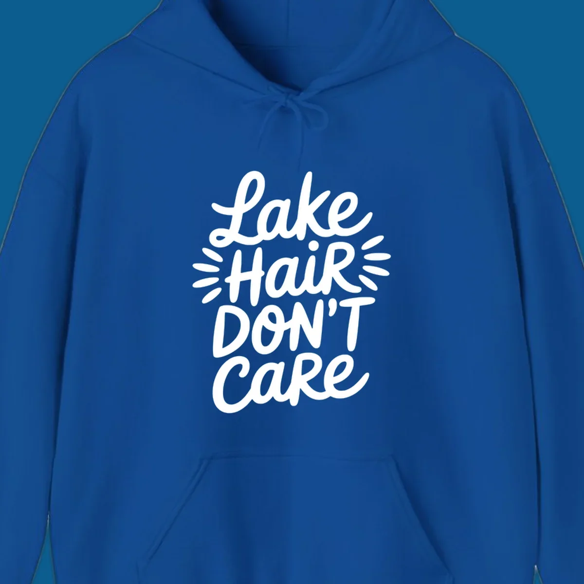 Lake Hair Don't Care typography design