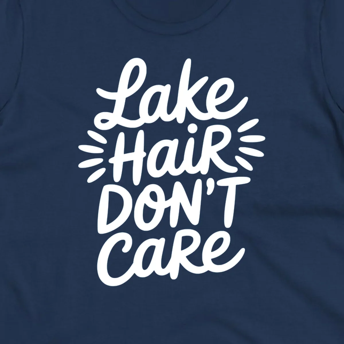 Lake Hair Don't Care typography design
