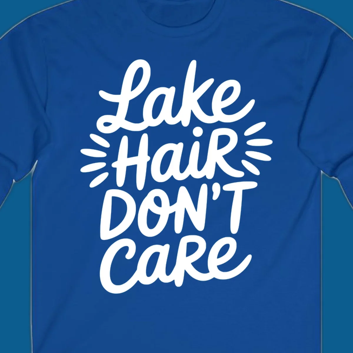 Lake Hair Don't Care typography design
