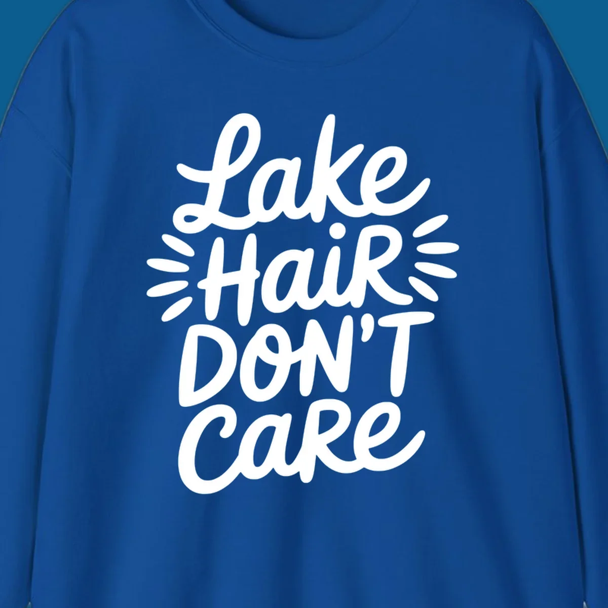 Lake Hair Don't Care typography design