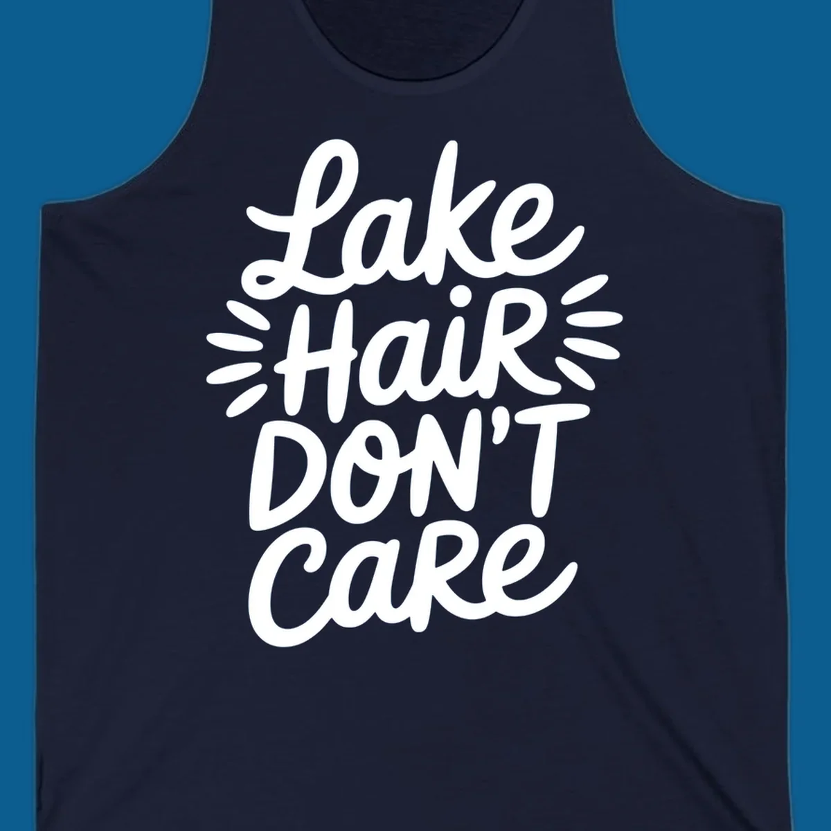 Lake Hair Don't Care typography design