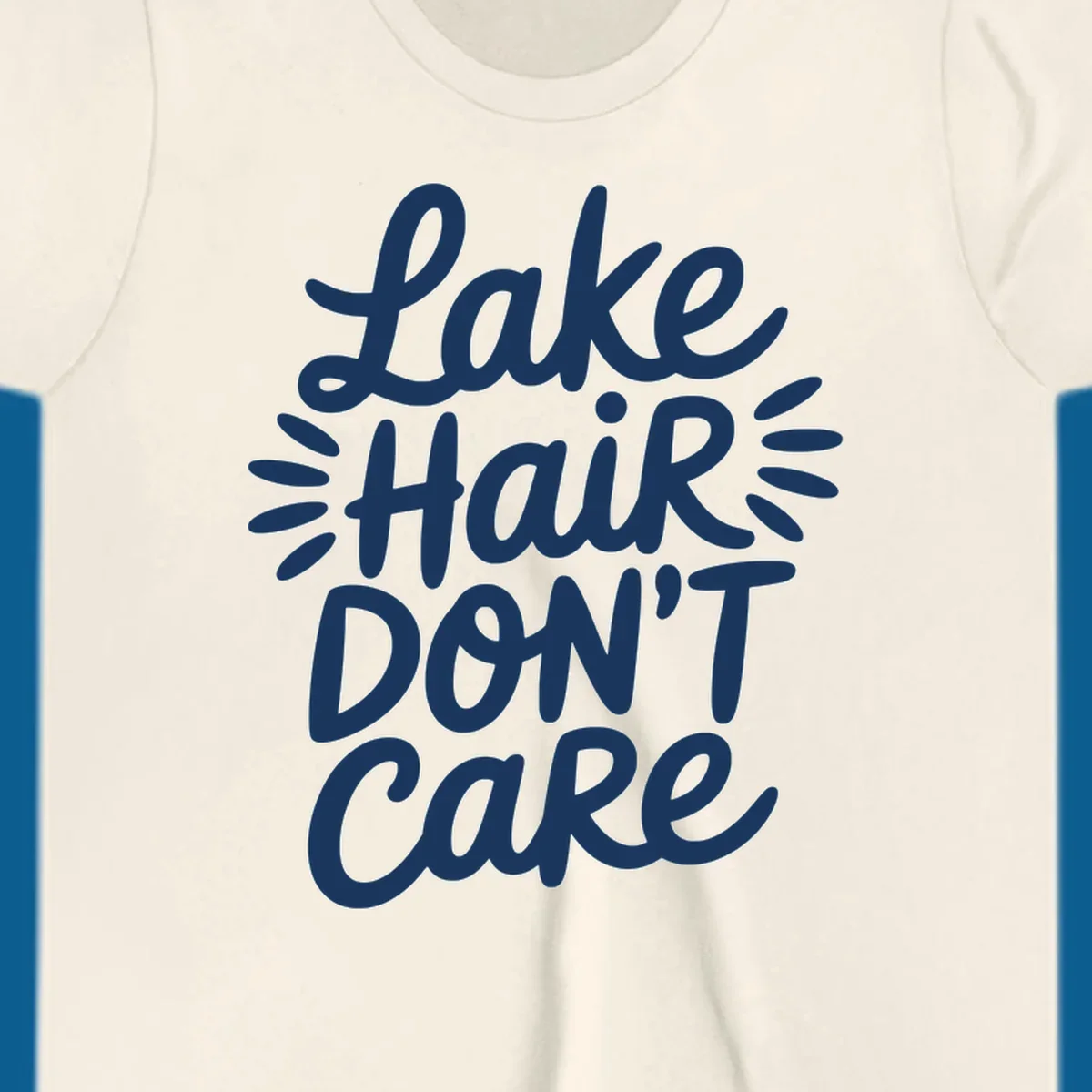 Lake Hair Don't Care typography design
