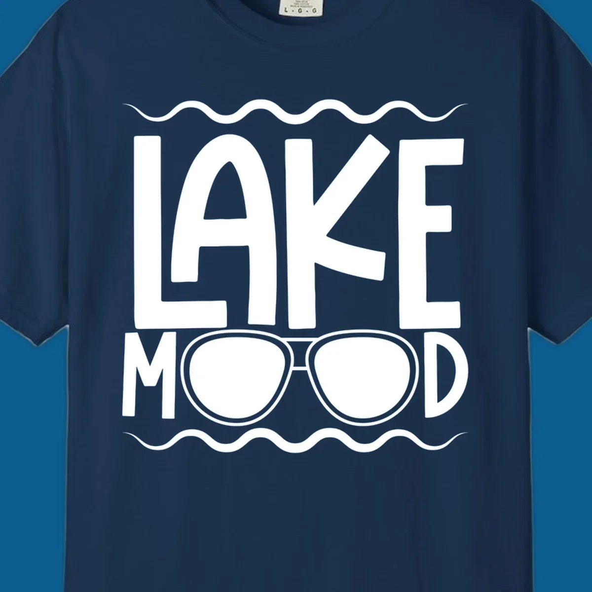 Lake mood sunglasses graphic