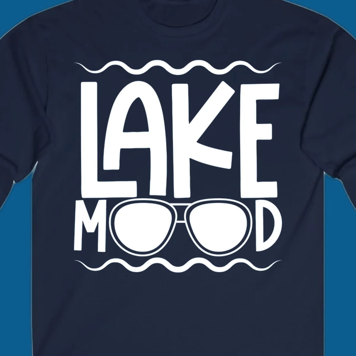 Lake mood sunglasses graphic