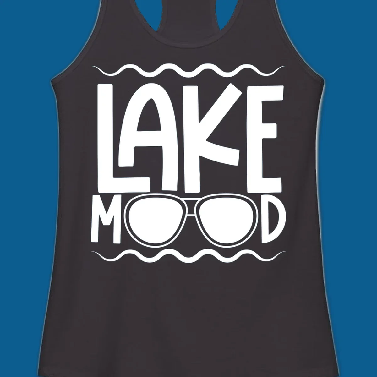 Lake mood sunglasses graphic