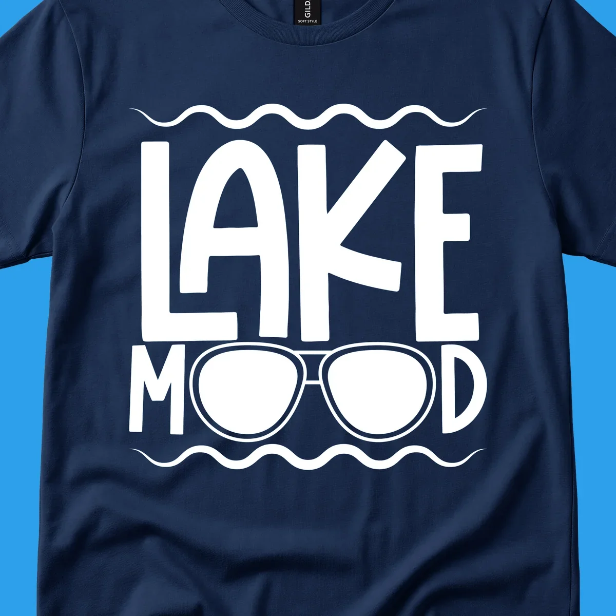 Lake mood sunglasses graphic