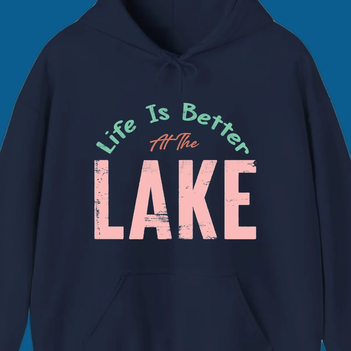 Life Is Better At The Lake typography design