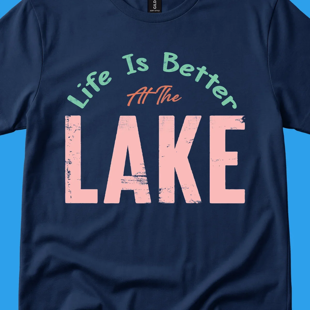 Life Is Better At The Lake typography design