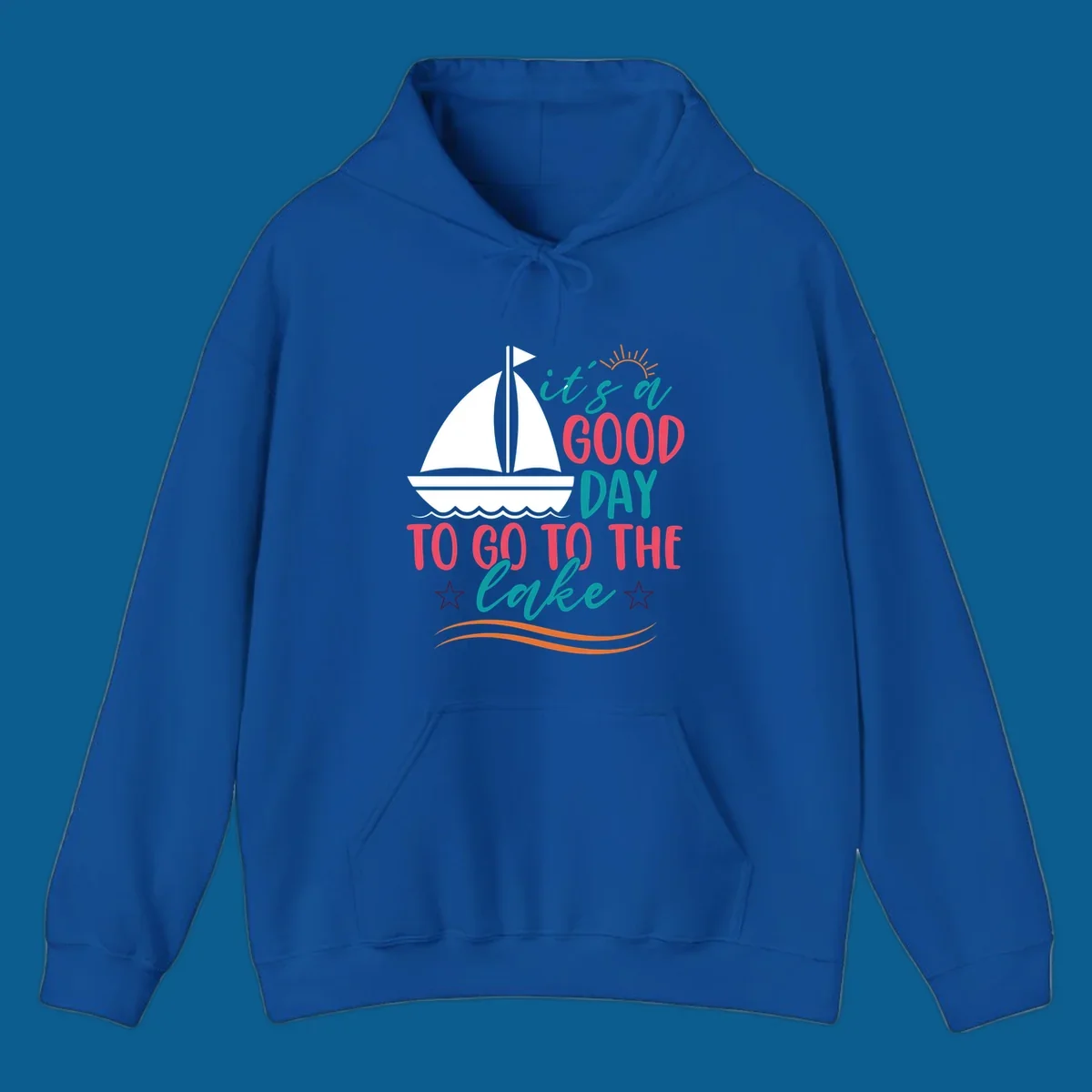 It's a good day to go to the lake sailboat graphic