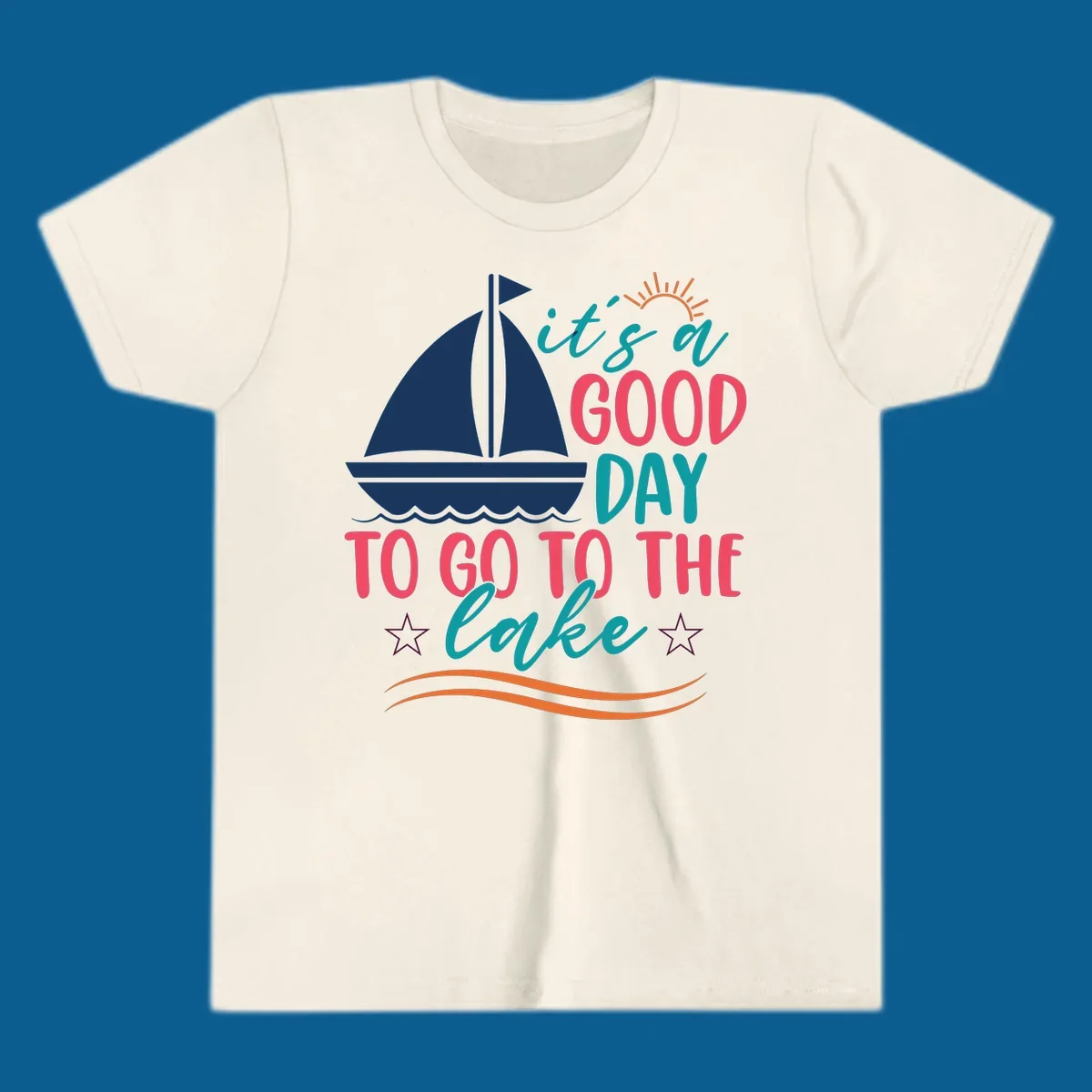 It's a good day to go to the lake sailboat graphic