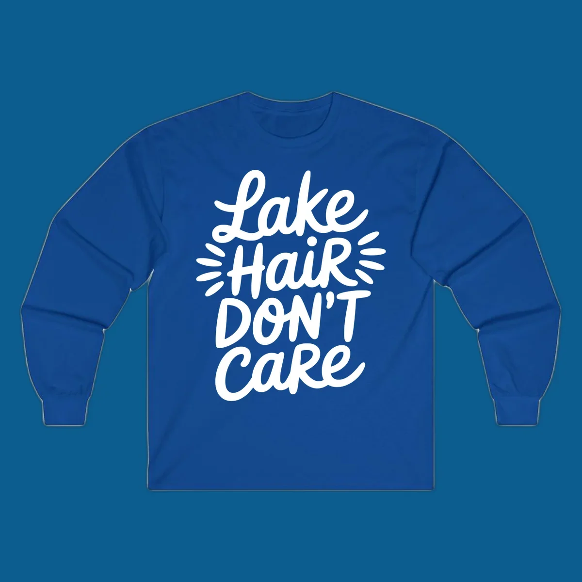Lake Hair Don't Care typography design