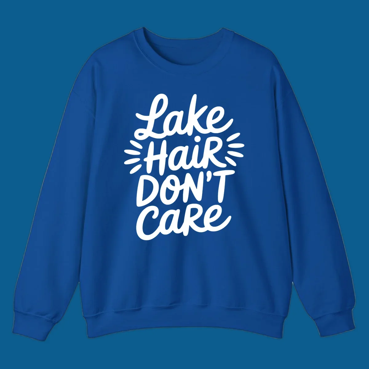 Lake Hair Don't Care typography design